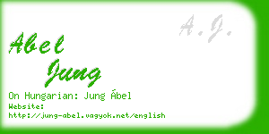 abel jung business card