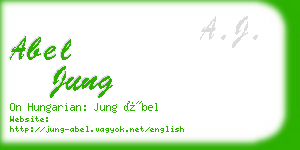 abel jung business card